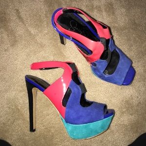 jessica simpson multicolor heels